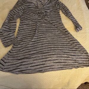 Striped Gray Women's Dress